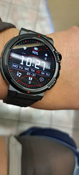 Montre Connectée AMOLED 1,43″ avec Appels Bluetooth – TacticalEdge