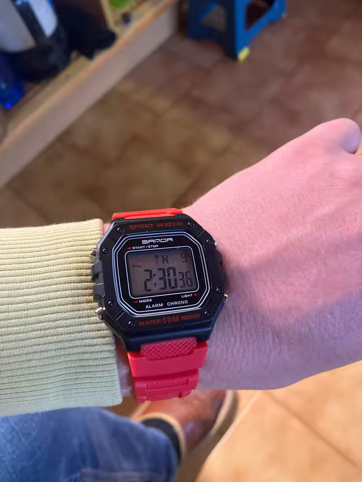 Montre Homme Tactique – Grand Affichage & Chronomètre