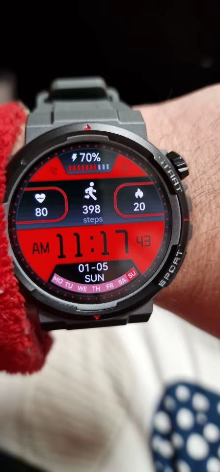 Montre Connectée AMOLED 1,43″ avec Appels Bluetooth – TacticalEdge