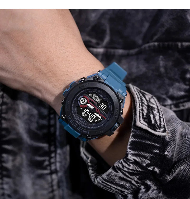 TacticalEdge – Montre Tactique Homme LED Étanche | Sport & Militaire