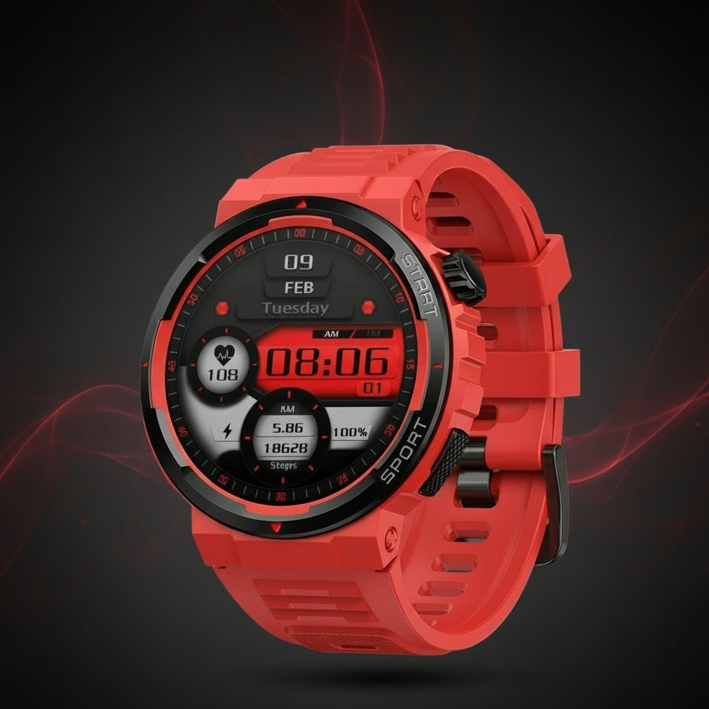 Montre Connectée AMOLED 1,43″ avec Appels Bluetooth – TacticalEdge