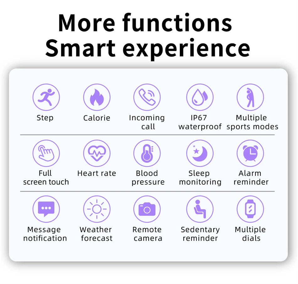 TacticalEdge — SmartWatch Femme Full Touch