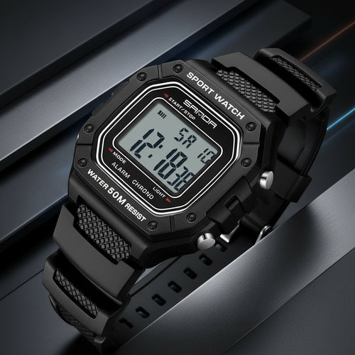 Montre Homme Tactique – Grand Affichage & Chronomètre