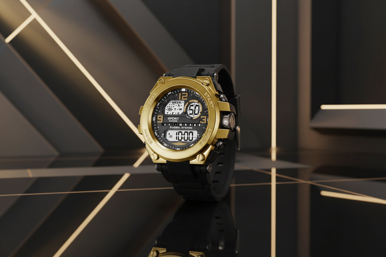 Montre Homme Sportive Multifonctions Outdoor LED - TacticalEdge