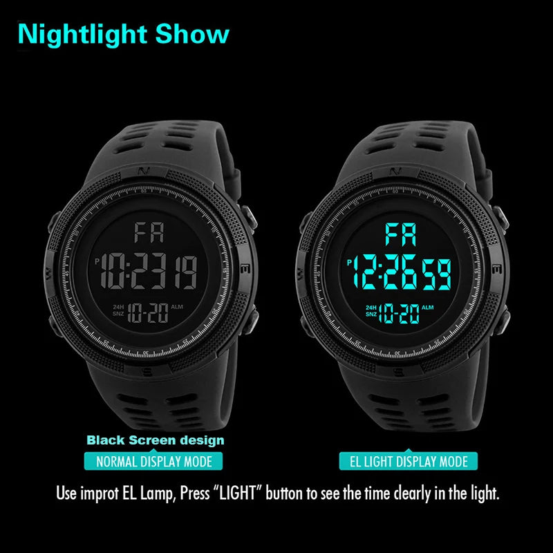 TacticalEdge — Montre Militaire Sport LED