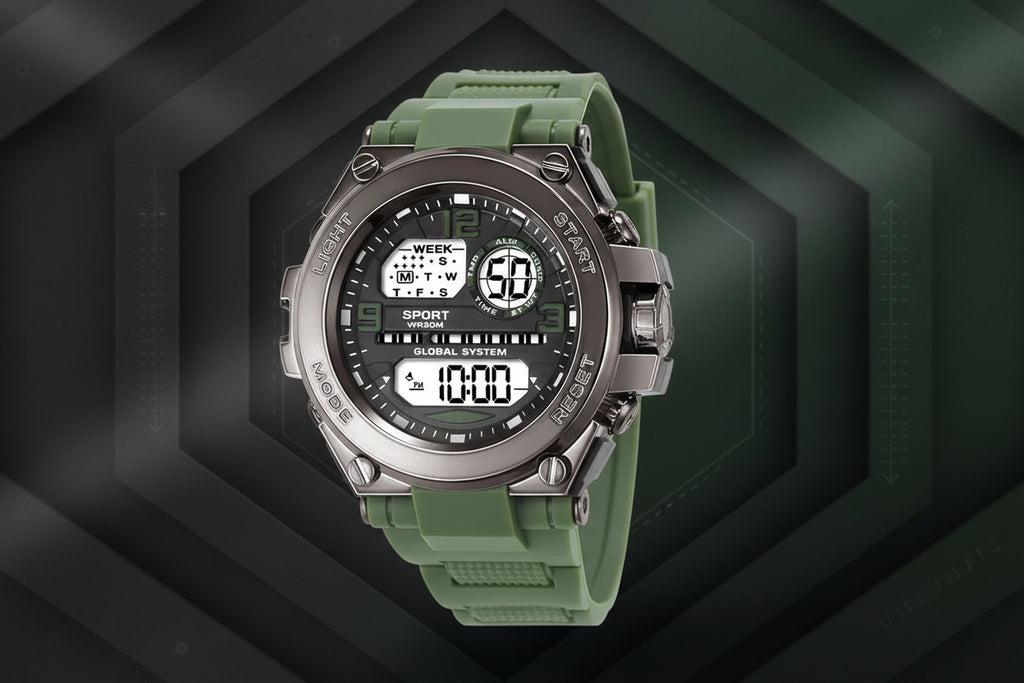 Montre Homme Sportive Multifonctions Outdoor LED - TacticalEdge