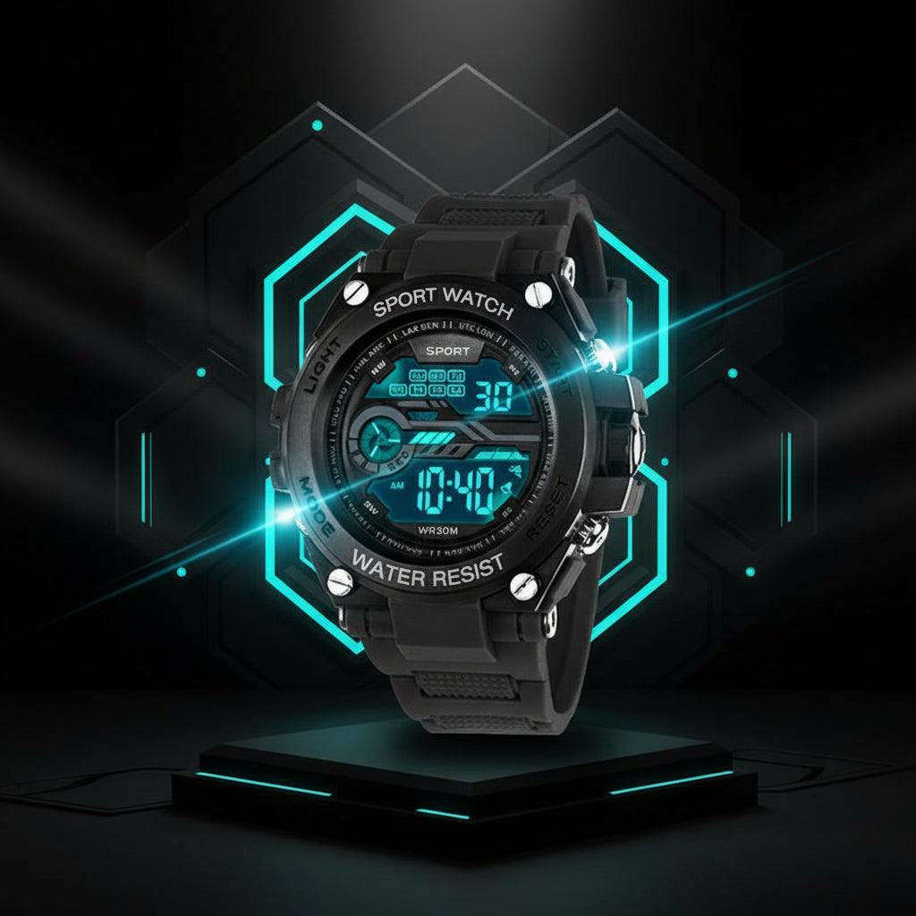TacticalEdge – Montre Tactique Homme LED Étanche | Sport & Militaire
