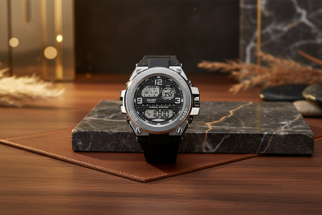 Montre Homme Sportive Multifonctions Outdoor LED - TacticalEdge